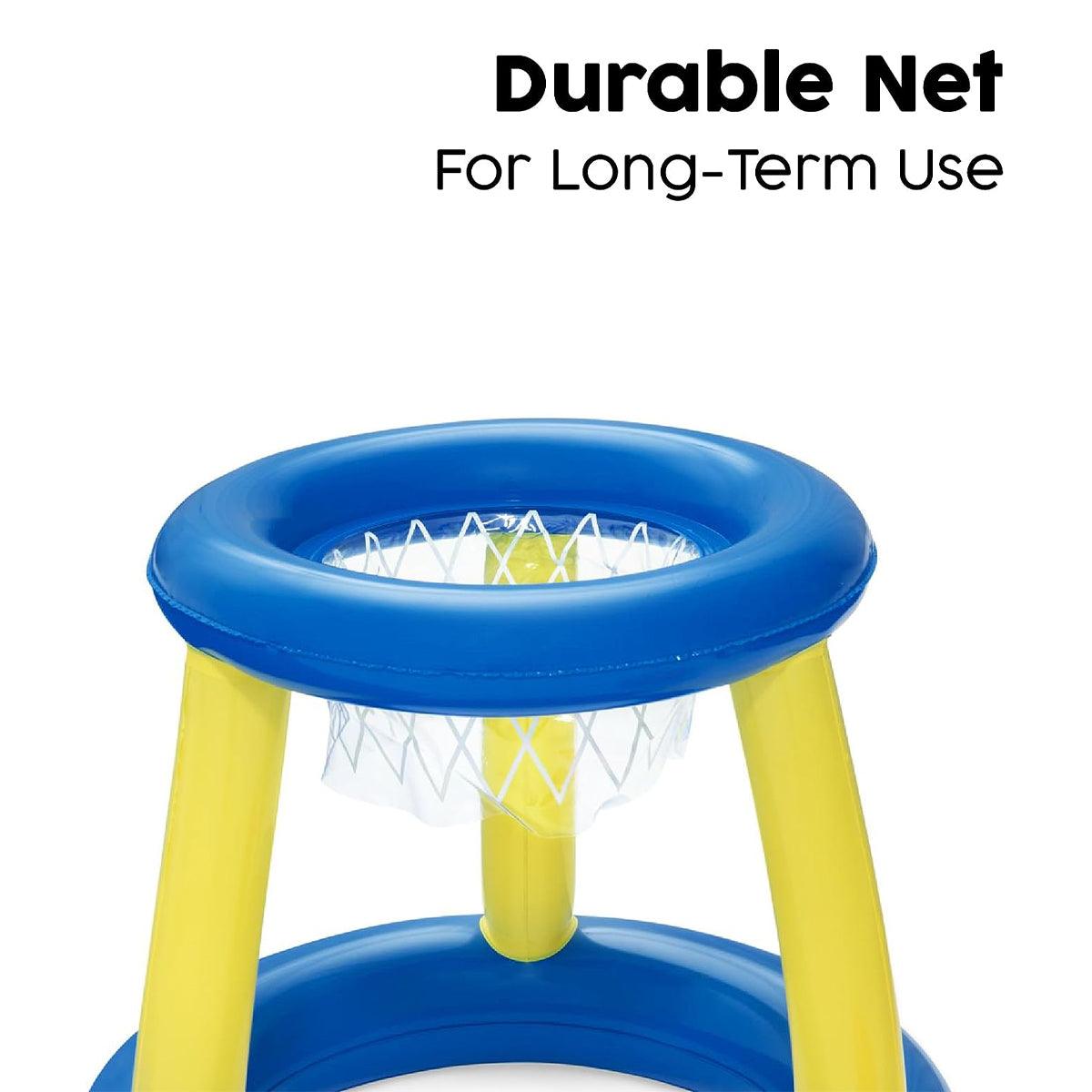 Inflatable Basketball Hoop For Swimming Pool - Inflatable Basketball Swimming Pool Toy Ring Floating Childrens Water Sport Game Swimming - Tophatter Daily Deals
