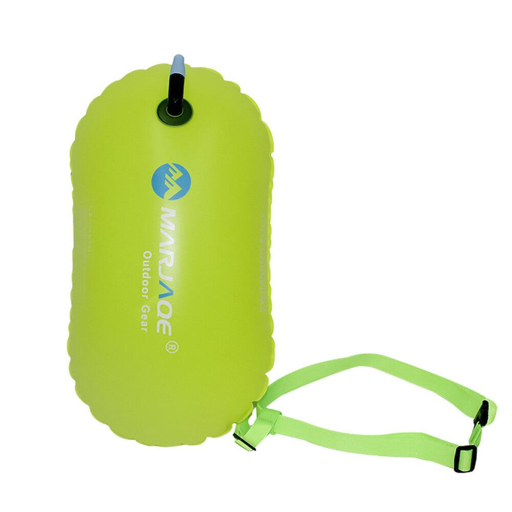Best Waterproof Bag For Swimming - Inflatable Open Water Swim Buoy Air Bag Device Pool Buoy Tow Float Bag Swimming Olive A Swimming - Tophatter Daily Deals