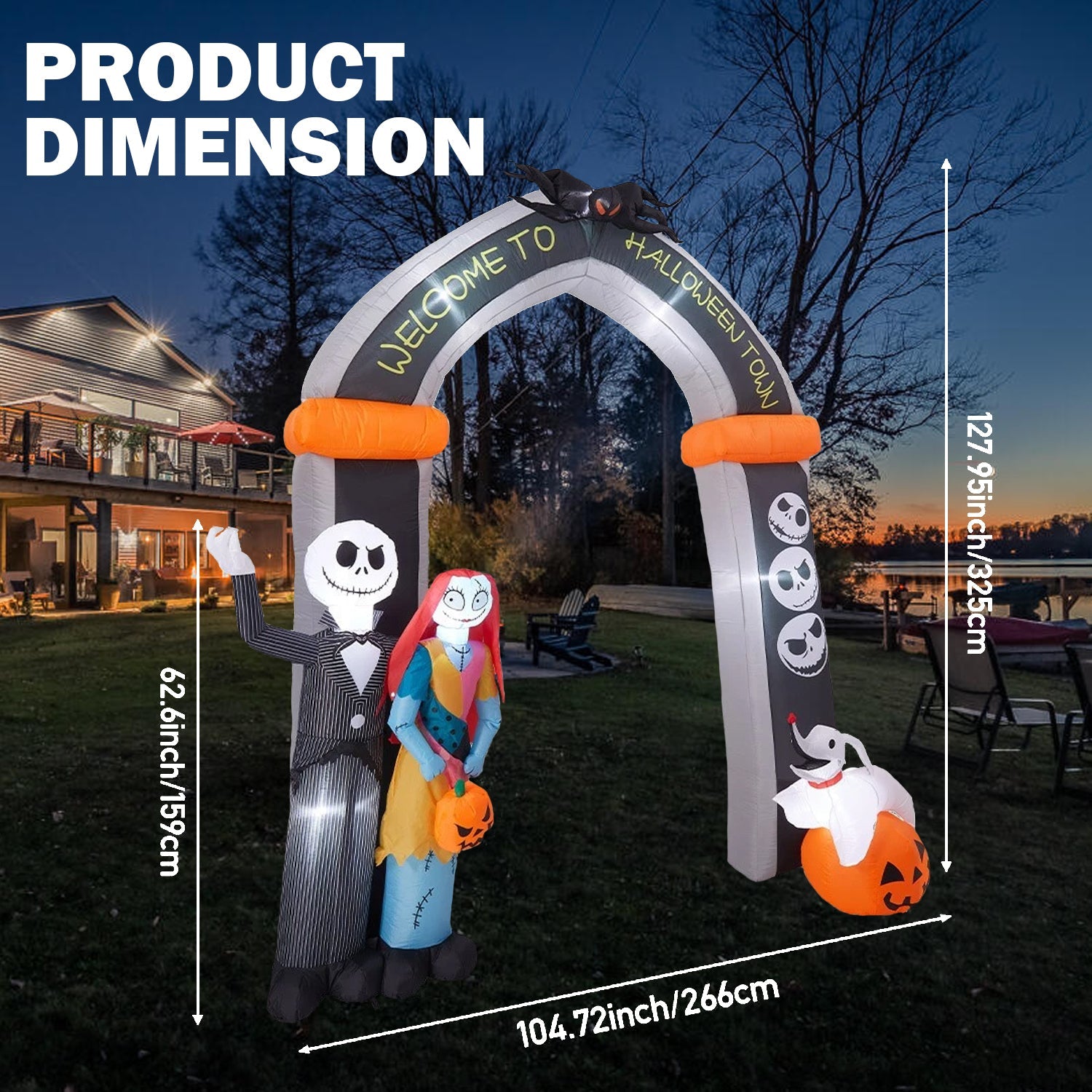 Inflatable Halloween Decoration – Spooky Witch & Pumpkin Blow Up for Garden/Patio Inflatable Halloween Decoration - Tophatter Daily Deals