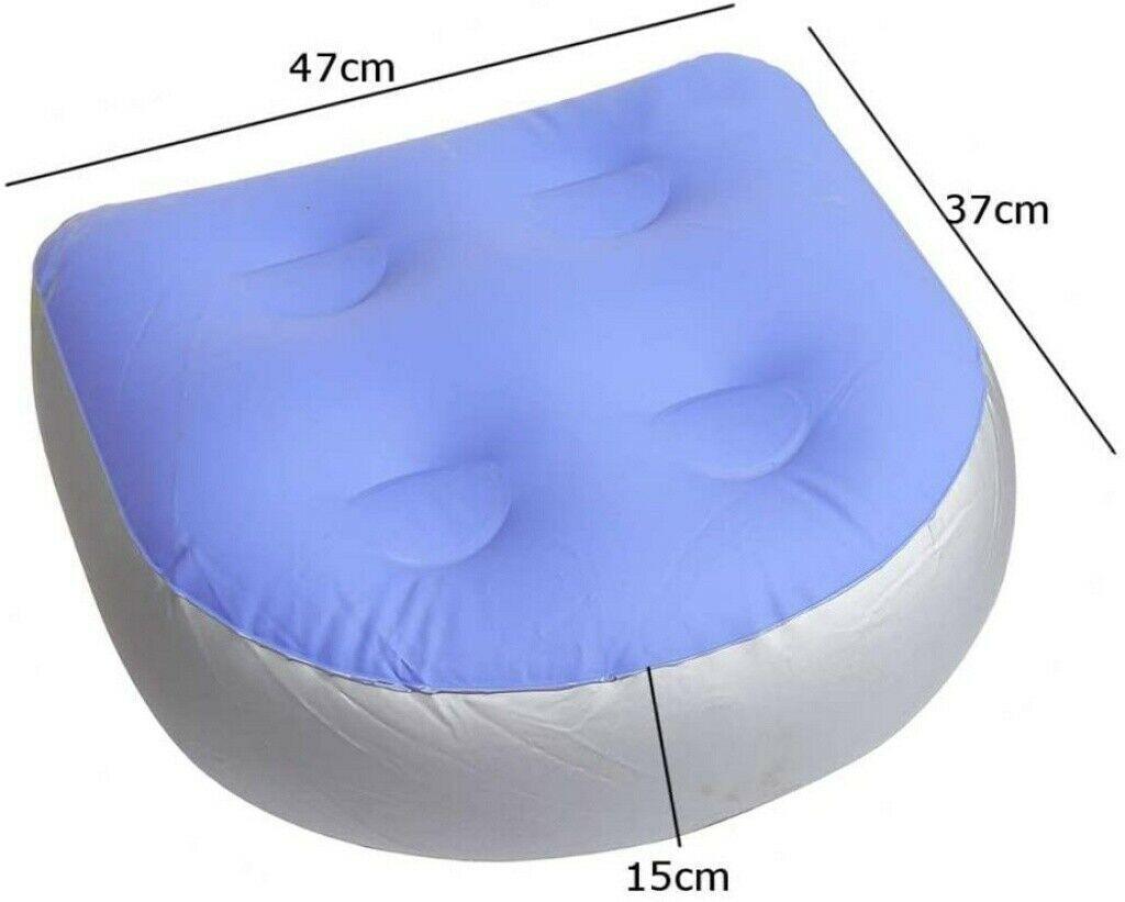 Inflatable Hot Tub Seat - 2X Home Spa Booster Seat Inflatable Cushion Hot Tub Accessories for Adults Kids Apparel & Accessories - Tophatter Daily Deals