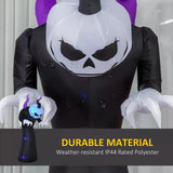Inflatable Pumpkin Man - 2.1m Inflatable Pumpkin Ghost Head Monster Vampire 6 LED Halloween Blow Up Yard Holiday Decoration Festive & Franchise - Tophatter Daily Deals