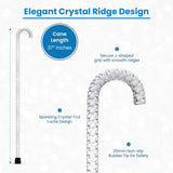 Crystal Ridges Clear Lucite Shaft J Tourist Walking Cane Clear Lucite Walking Canes - Tophatter Daily Deals