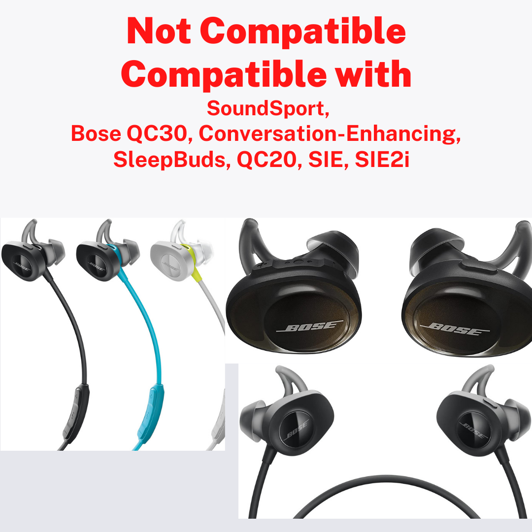 Replacement Ear Buds Tips for Bose QuietComfort Earbuds Audio Accessories - Tophatter Daily Deals