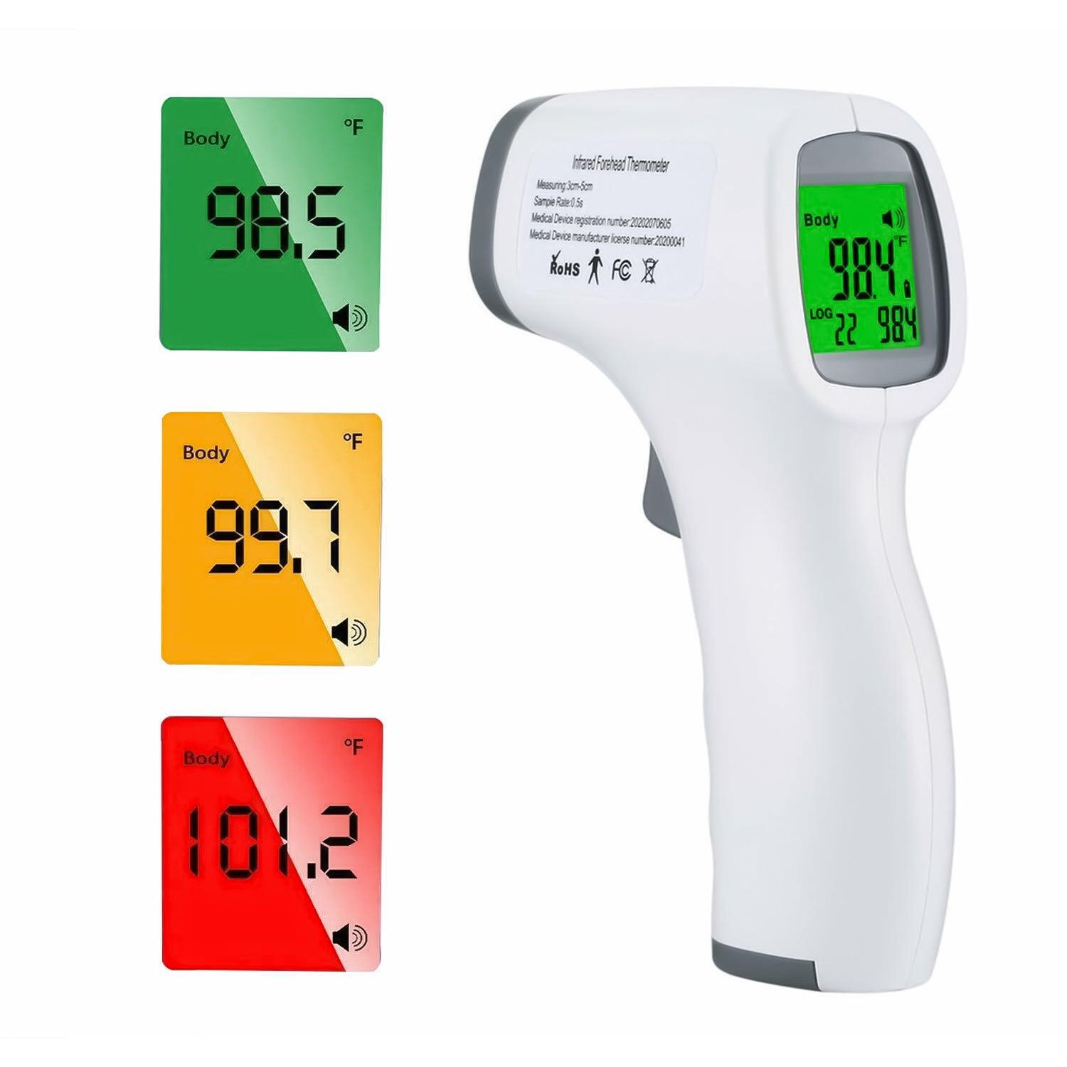 Best Thermometer UK - Infrared Digital Non-Contact Forehead Thermometer Exercise & Fitness - Tophatter Daily Deals