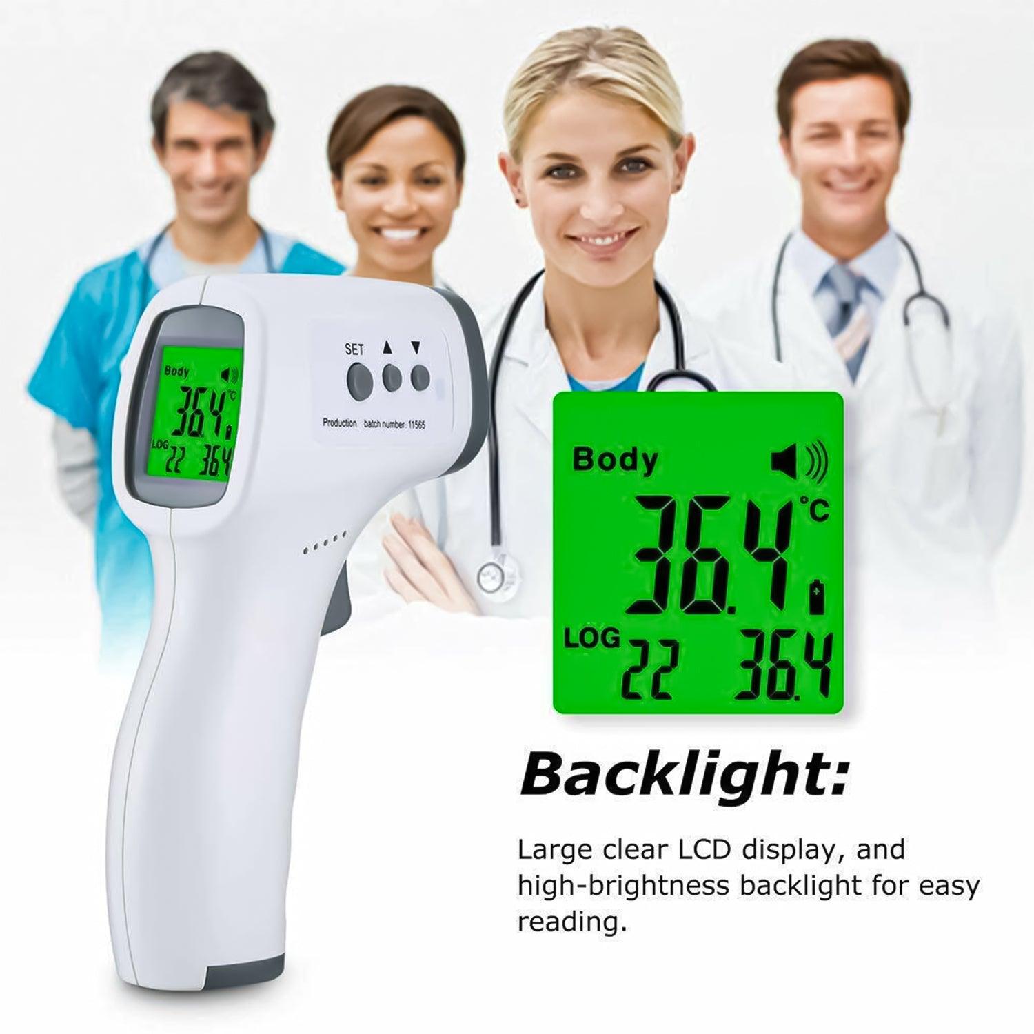 Best Thermometer UK - Infrared Digital Non-Contact Forehead Thermometer Exercise & Fitness - Tophatter Daily Deals