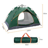Automatic Pop-up Tent - 2-3 Man Instant Double Layer Pop up Camping Tent Waterproof Outdoor UK Outdoor Recreation - Tophatter Daily Deals