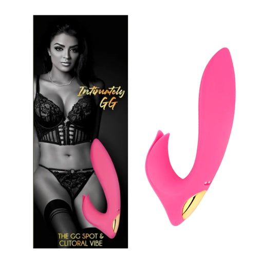 Intimately GG The GG Spot and Clitoral Vibe Bright Pink Food-Grade Silicone Dual Motor 10 Patterns > Vibrators > Ladies > Rabbit Multi - Tophatter Daily Deals