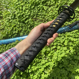 Japanese Katana Black Blade - Ink Plum Blossom - Tophatter Daily Deals