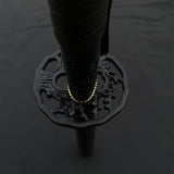 Japanese Katana Black Blade - Ink Plum Blossom - Tophatter Daily Deals
