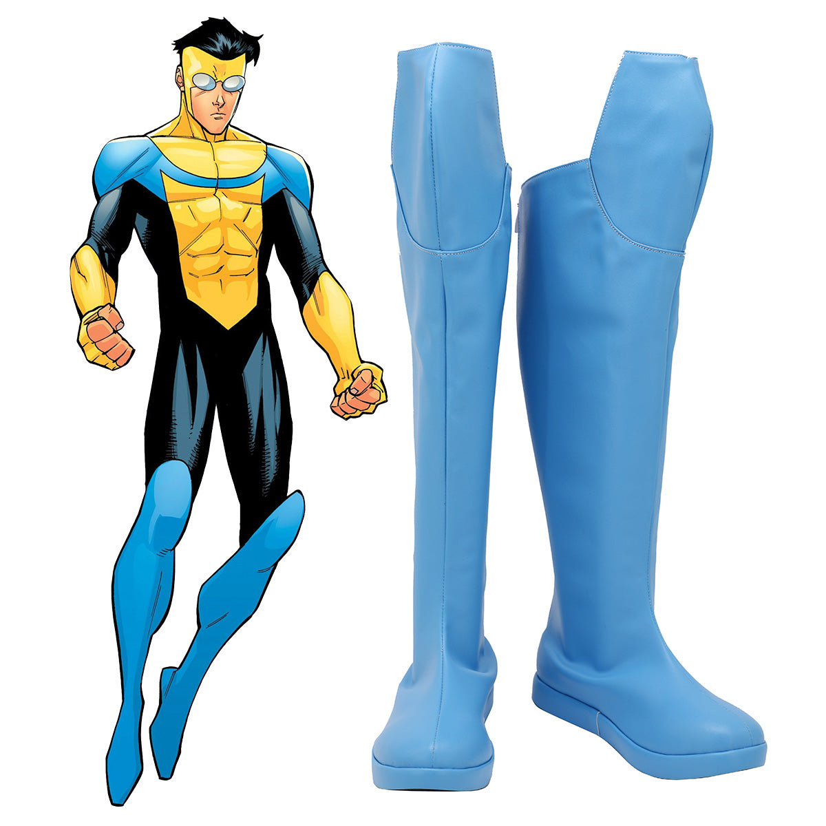 Invincible Mark Grayson blue Shoes Cosplay Boots Shoes/Boots - Tophatter Daily Deals