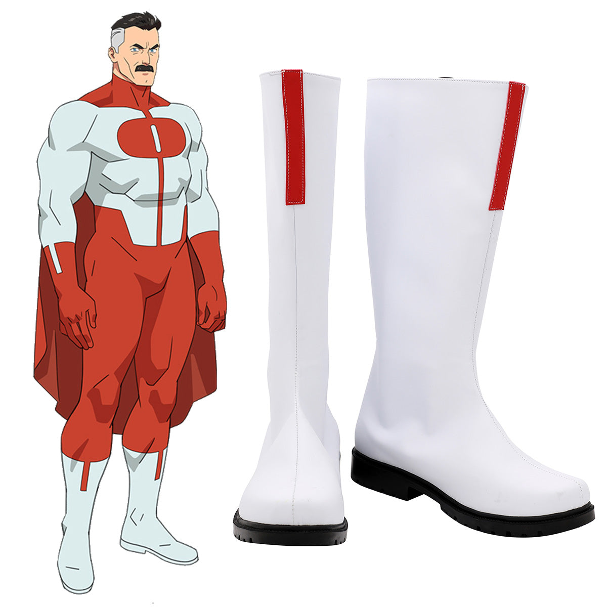 Invincible Omni-Man White Shoes Cosplay Boots Shoes/Boots - Tophatter Daily Deals