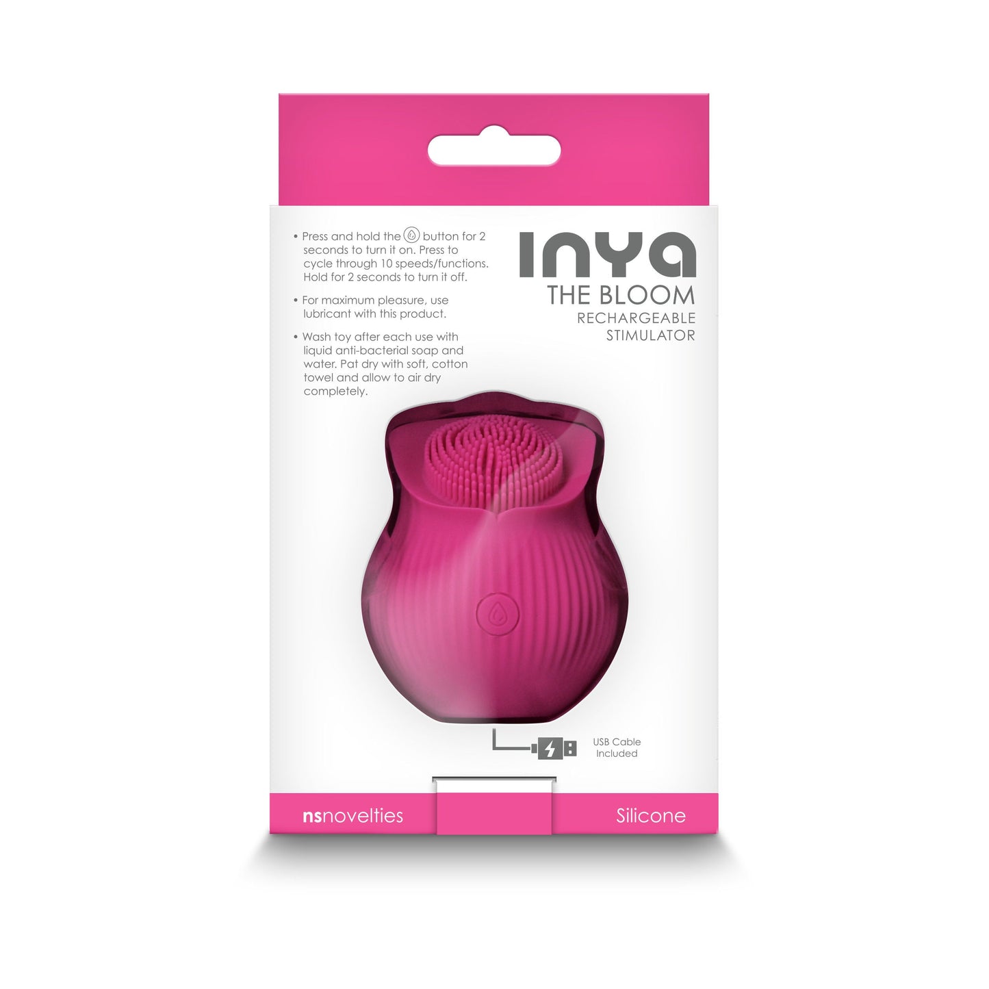 Inya The Bloom Pink Wireless Clitoral Vibrator > Sex Toys For Ladies > Rose Stimulators - Tophatter Daily Deals