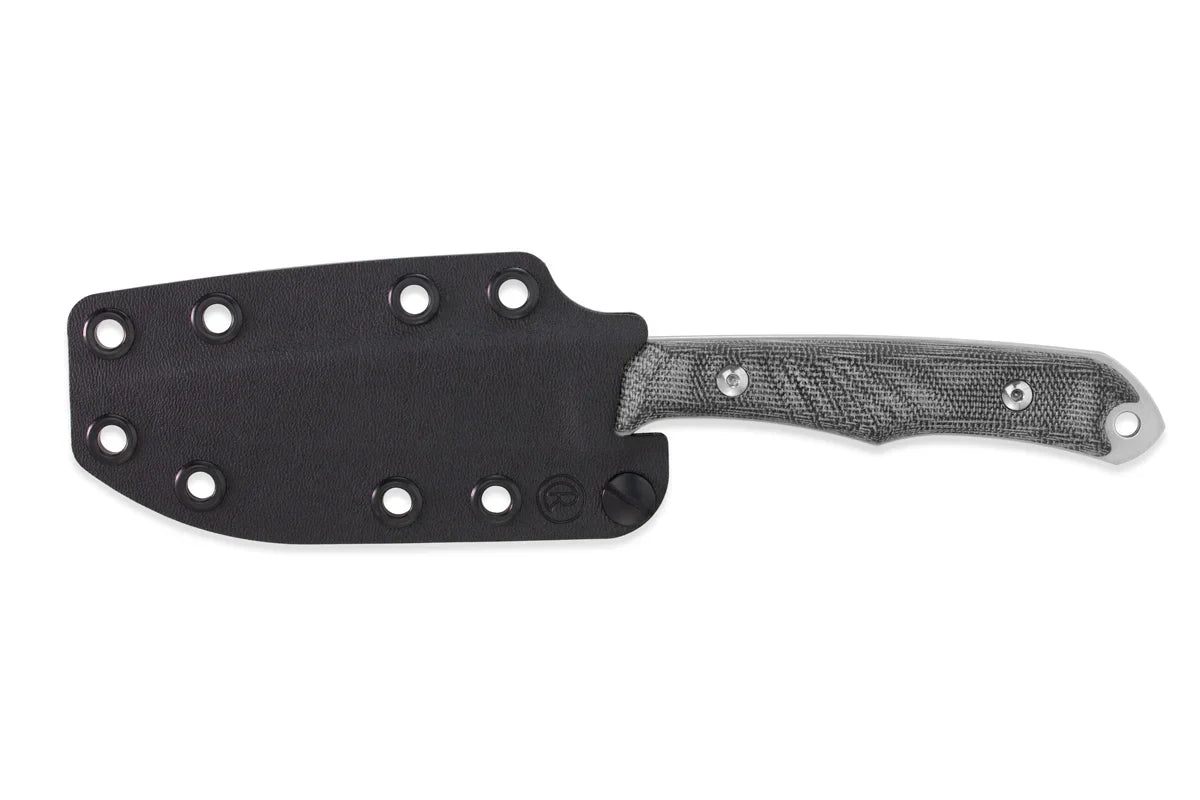 Chris Reeve Knives Inyoni - Black Canvas Micarta Handle - Black Sheath - INY-1000 Fixed Blade - Tophatter Daily Deals