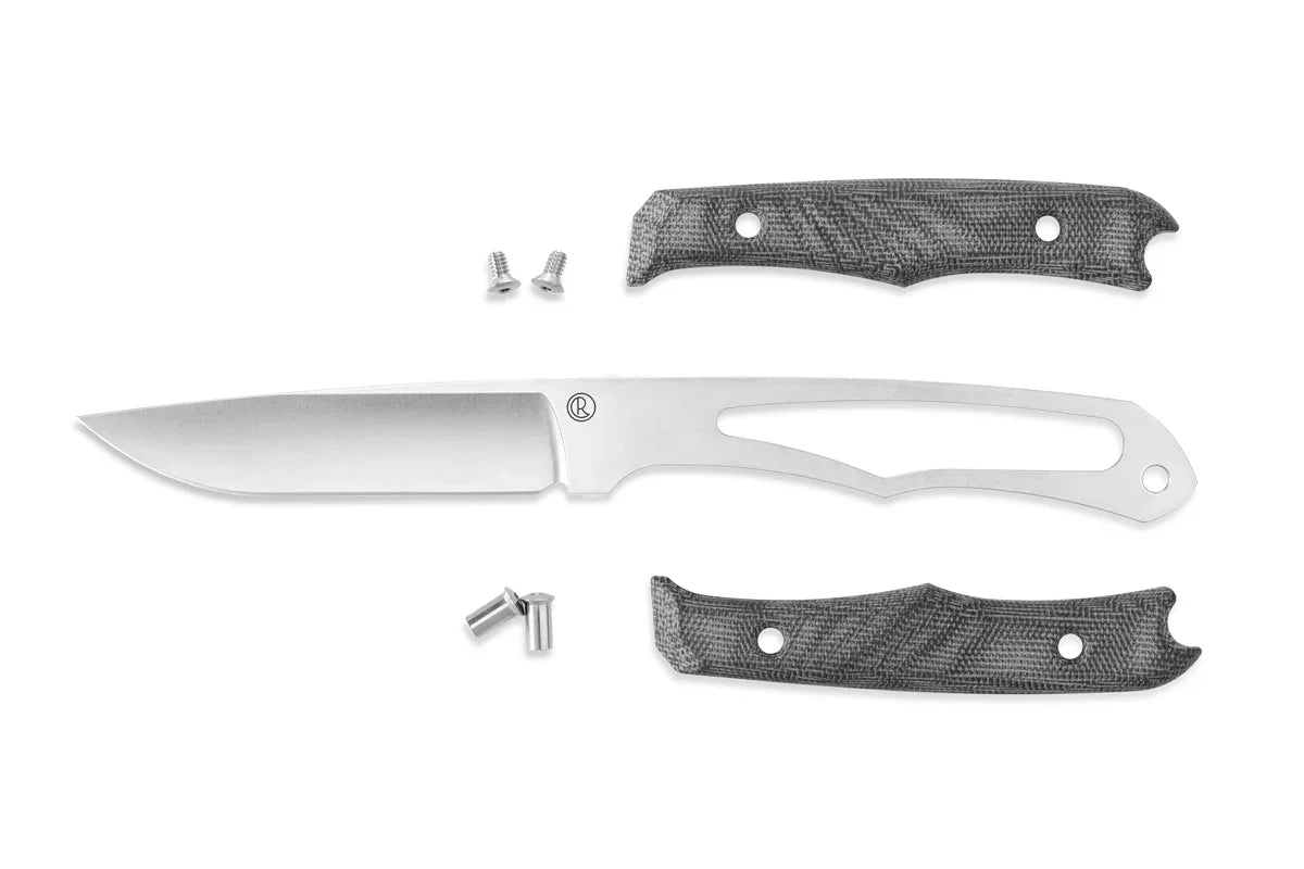 Chris Reeve Knives Inyoni - Black Canvas Micarta Handle - Black Sheath - INY-1000 Fixed Blade - Tophatter Daily Deals
