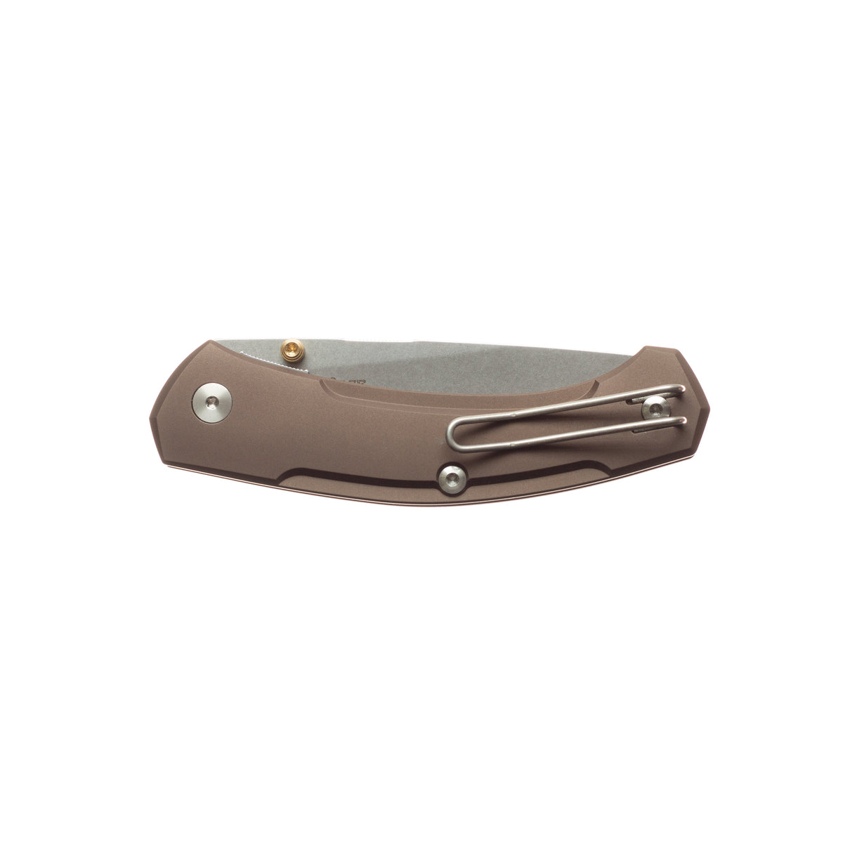 GiantMouse ACE Iona V2 - Bronze Anodized Aluminum - Liner Lock - CPM-MagnaCut Knives - Tophatter Daily Deals