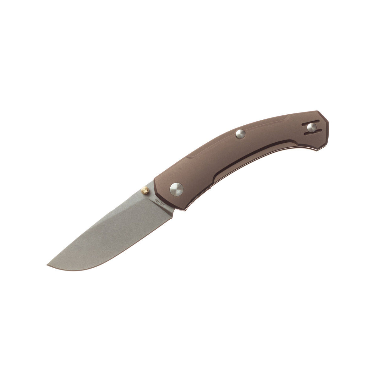 GiantMouse ACE Iona V2 - Bronze Anodized Aluminum - Liner Lock - CPM-MagnaCut Knives - Tophatter Daily Deals