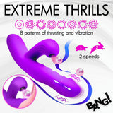 Thrusting & Sucking Rabbit Vibrator - Purple > Vibrators > Ladies > Rabbit Multi - Tophatter Daily Deals