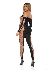 Diamond Drippin Bodystocking in Black > Clothes > Bodies and Playsuits - Tophatter Daily Deals