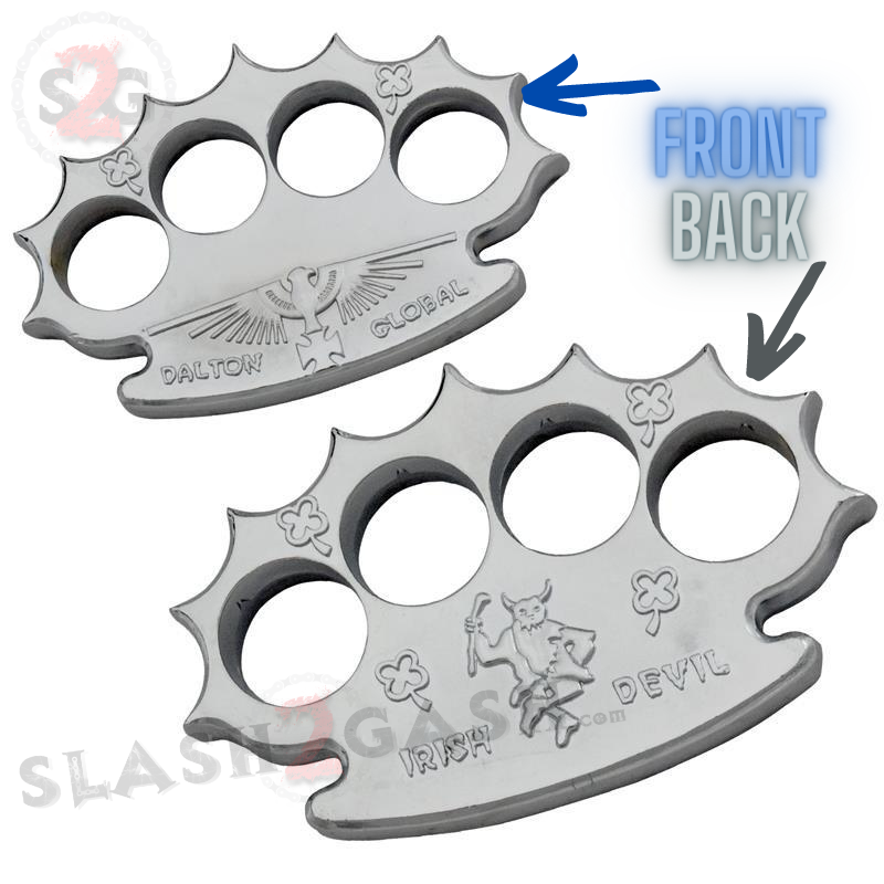Chrome Knuckles Spiked Dalton Global Paperweight - Multiple Styles Irish Devil Belt Buckle - Tophatter Daily Deals