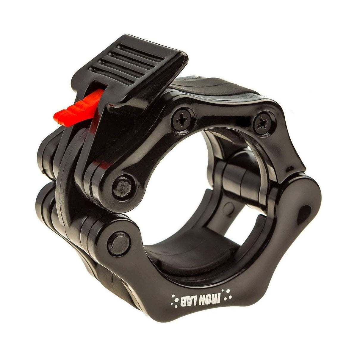 Iron Lab Olympic Barbell Collar Pair - 2 Inch Pro ABS Locking Set of 2 Black Clamps Perfect for Pro Crossfit Strong Lifts Black Exercise & Fitness - Tophatter Daily Deals