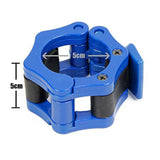 Iron Lab Olympic Barbell Collar Pair - 2 Inch Pro ABS Locking Set of 2 Black Clamps Perfect for Pro Crossfit Strong Lifts Blue Exercise & Fitness - Tophatter Daily Deals