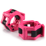 Iron Lab Olympic Barbell Collar Pair - 2 Inch Pro ABS Locking Set of 2 Black Clamps Perfect for Pro Crossfit Strong Lifts Exercise & Fitness - Tophatter Daily Deals