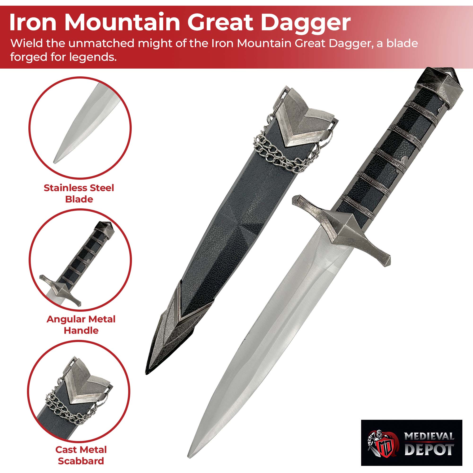 Iron Mountain Great Dagger Daggers - Tophatter Daily Deals