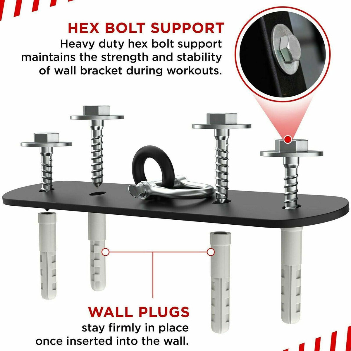 Hooks for Boxing Bags - 8" Iron Ceiling Hook Mount Heavy Duty MMA Training Hanger Exercise & Fitness - Tophatter Daily Deals