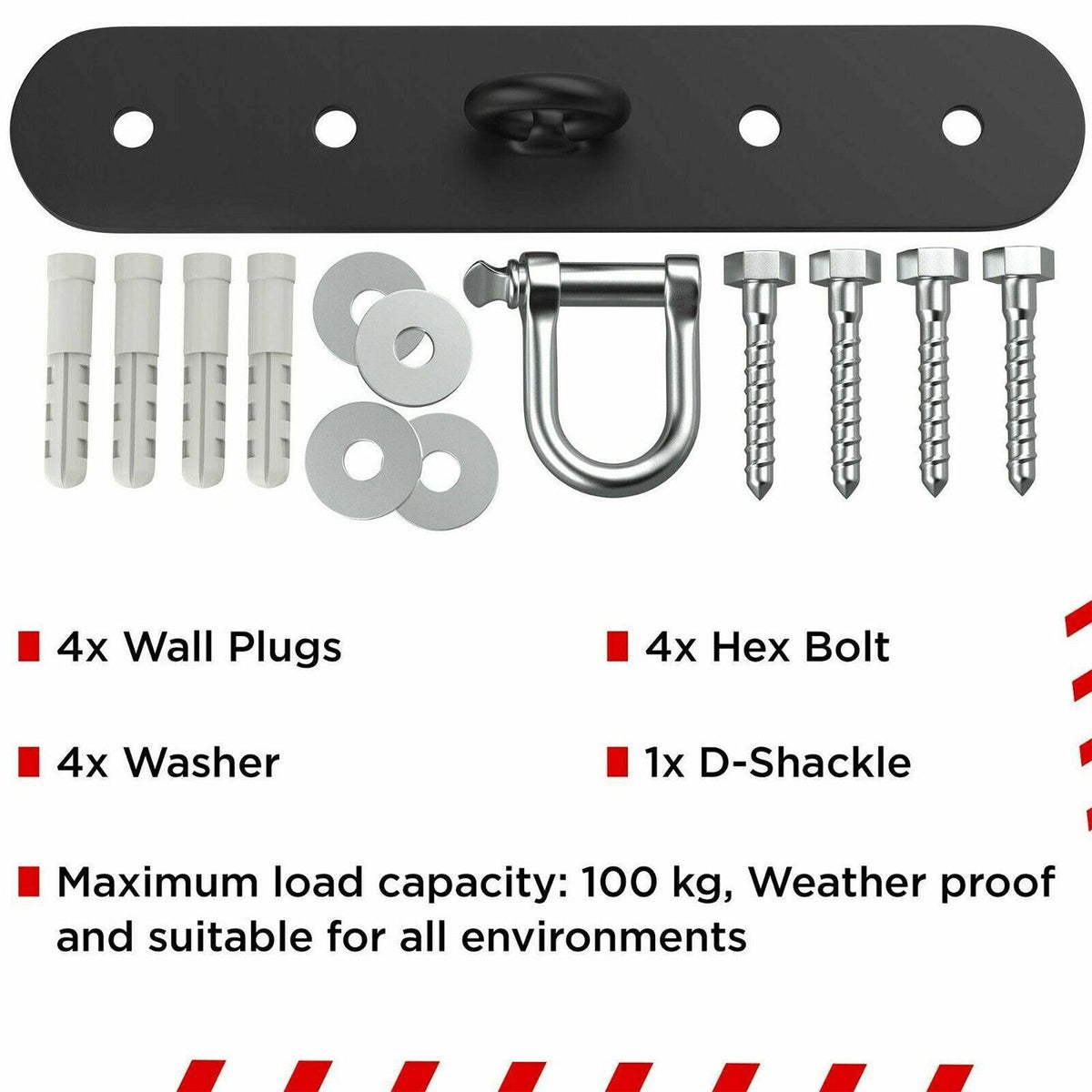 Hooks for Boxing Bags - 8" Iron Ceiling Hook Mount Heavy Duty MMA Training Hanger Exercise & Fitness - Tophatter Daily Deals