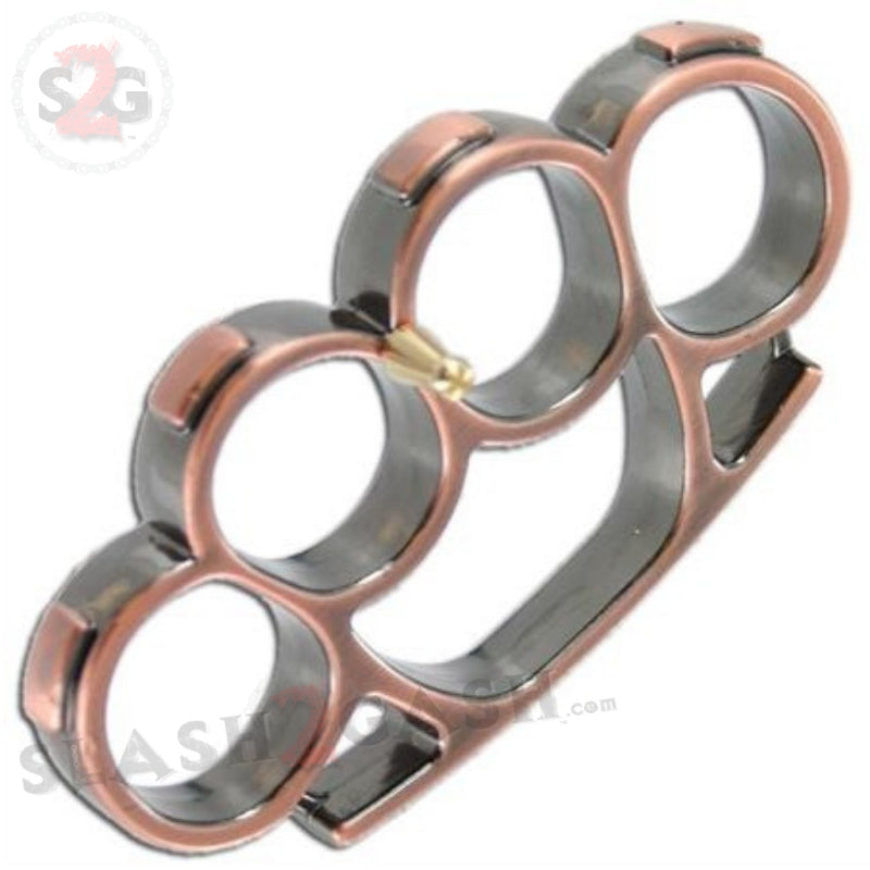 Iron Fist Knuckleduster Heavy Duty Buckle Paperweight - Copper Belt Buckle - Tophatter Daily Deals