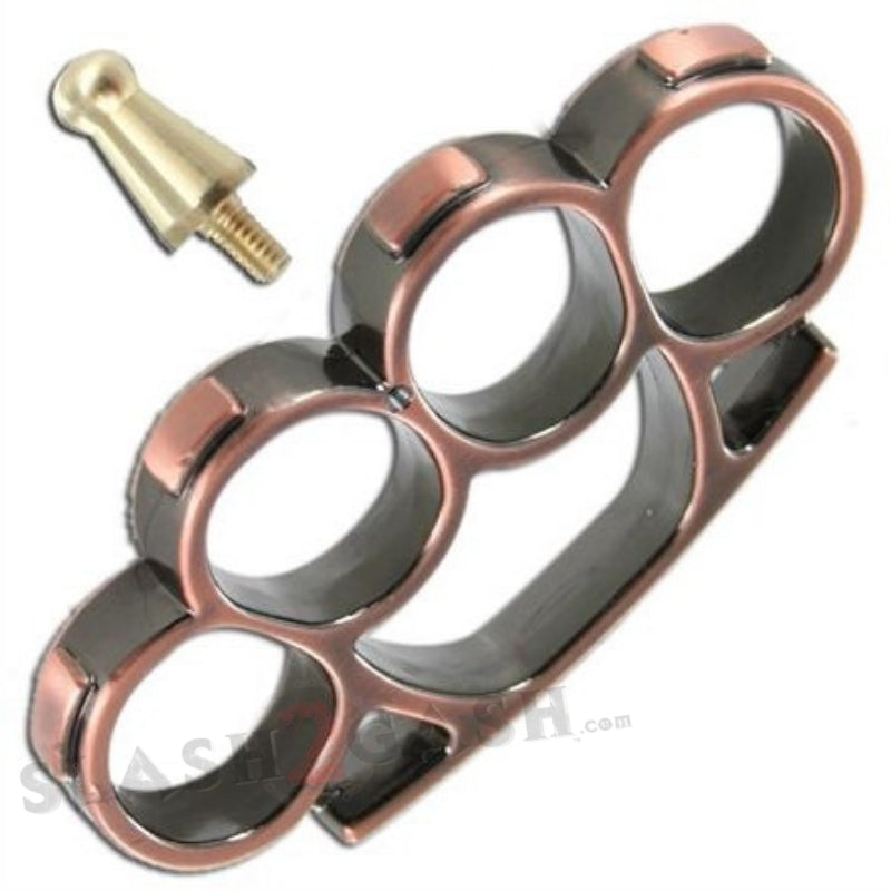 Iron Fist Knuckleduster Heavy Duty Buckle Paperweight - Copper Belt Buckle - Tophatter Daily Deals