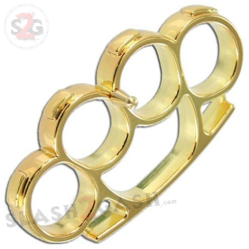 Iron Fist Knuckleduster Heavy Duty Buckle Paperweight - Gold Belt Buckle - Tophatter Daily Deals