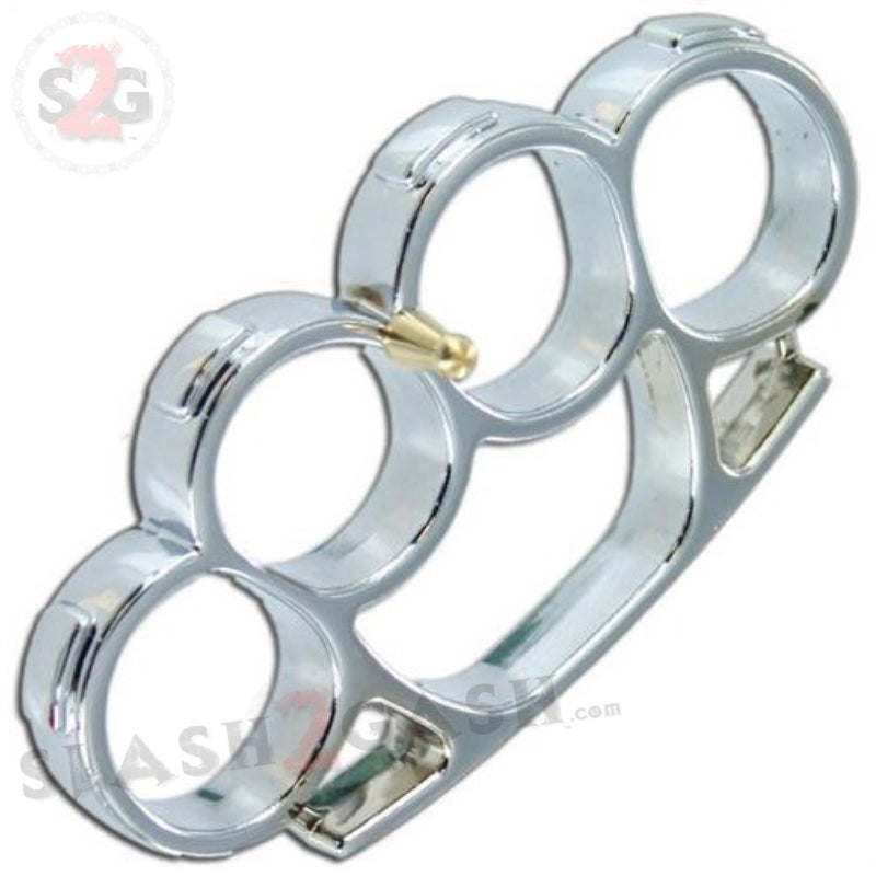 Iron Fist Knuckleduster Heavy Duty Buckle Paperweight - Silver Belt Buckle - Tophatter Daily Deals