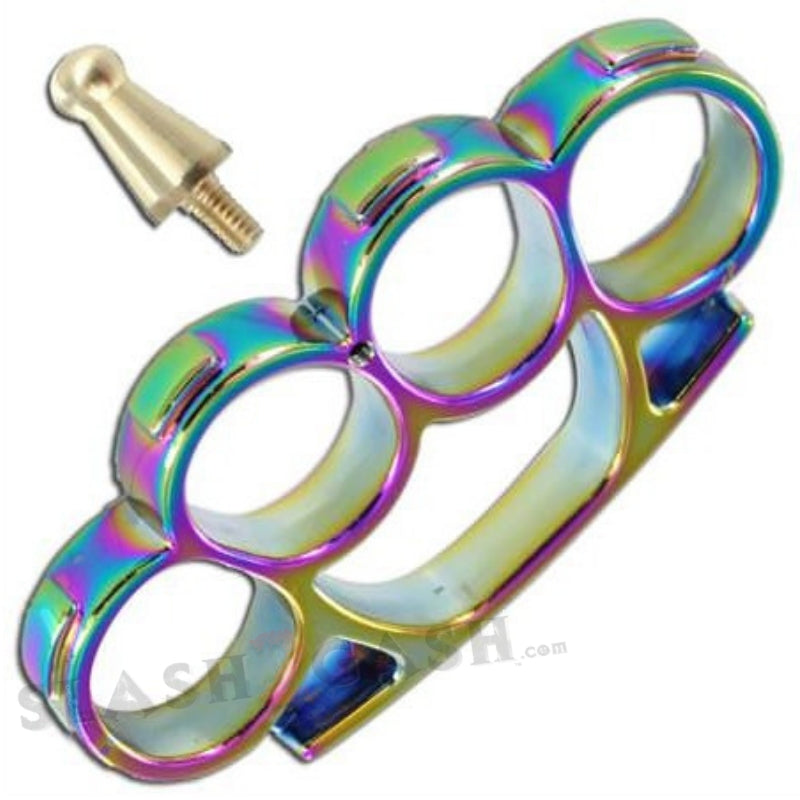 Iron Fist Knuckleduster Heavy Duty Buckle Paperweight - Titanium Belt Buckle - Tophatter Daily Deals