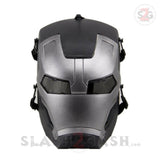 Iron Man Mask Airsoft Full Face War Machine Wire Mesh Convertible Face Mask - Tophatter Daily Deals
