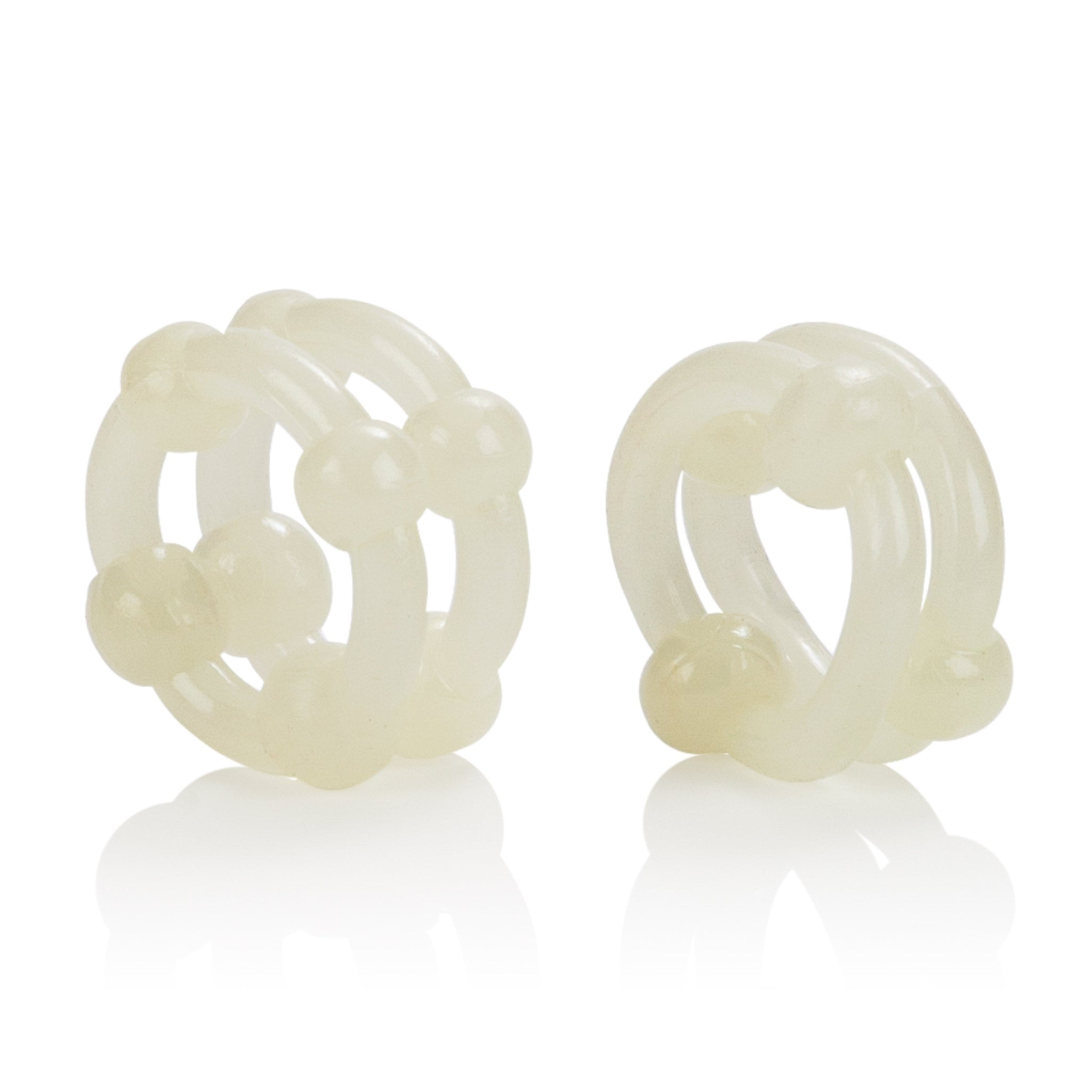 Island Rings Double Stacker Glow In The Dark Stretchy Cock Rings 0.75 Inch 2 Cm Duo > Cock Ring > Sets - Tophatter Daily Deals