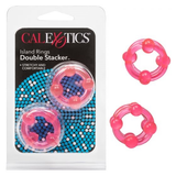 Island Rings Double Stacker Pink Glow in the Dark Stretchy TPE Cock Rings 0.75 Inch 2cm > Cock Ring > Sets - Tophatter Daily Deals