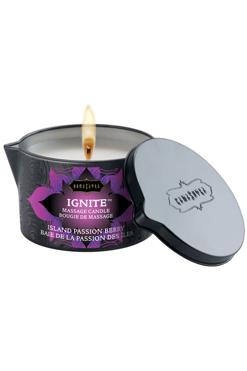 Kama Sutra Ignite Massage Candle Island Passion Berry Massage Candles - Tophatter Daily Deals