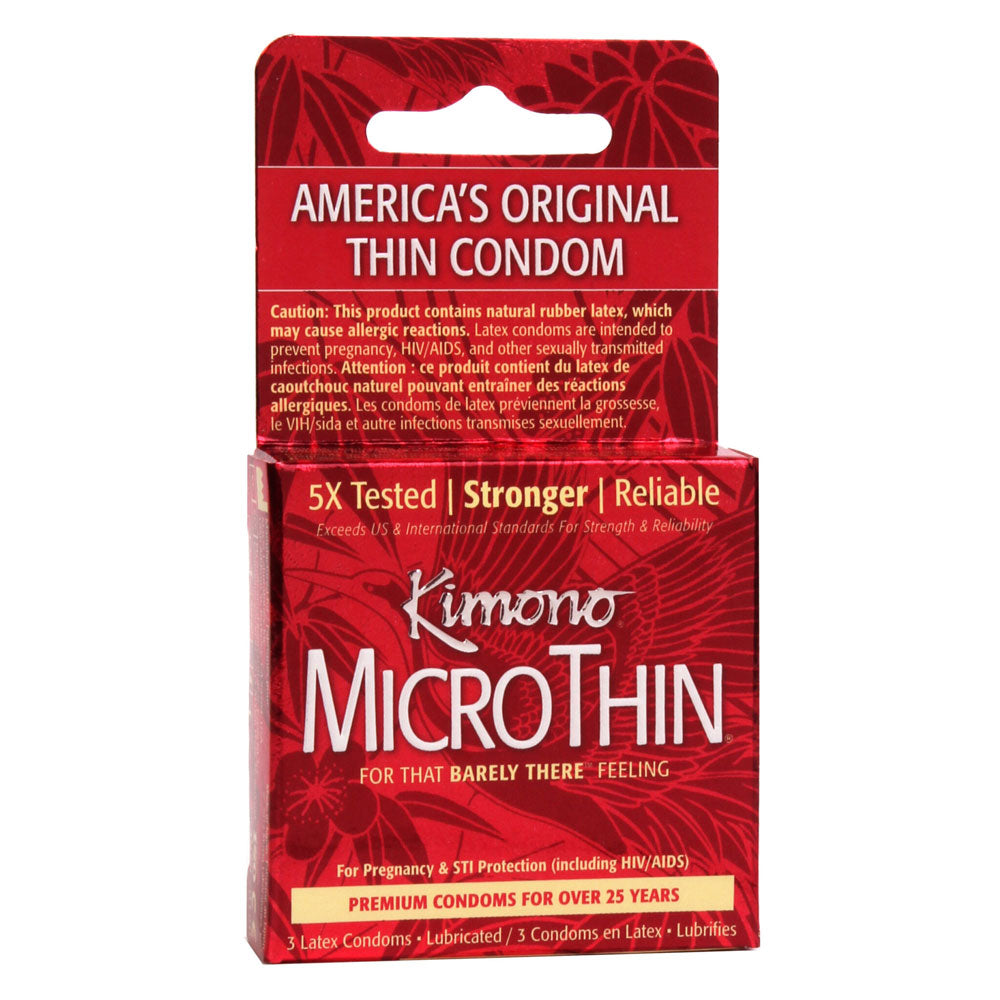 Kimono Microthin Ultra Thin - 3 Pack > Essentials > Condoms - Tophatter Daily Deals