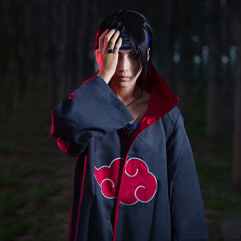 Itachi Uchiha from Naruto Halloween Cosplay Costume（Only cloak） Costume - Tophatter Daily Deals