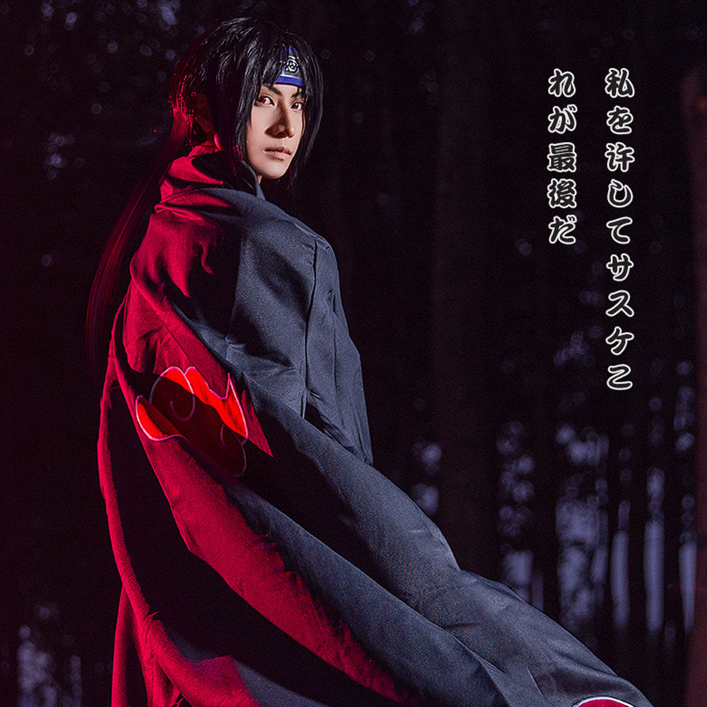 Itachi Uchiha from Naruto Halloween Cosplay Costume（Only cloak） Costume - Tophatter Daily Deals