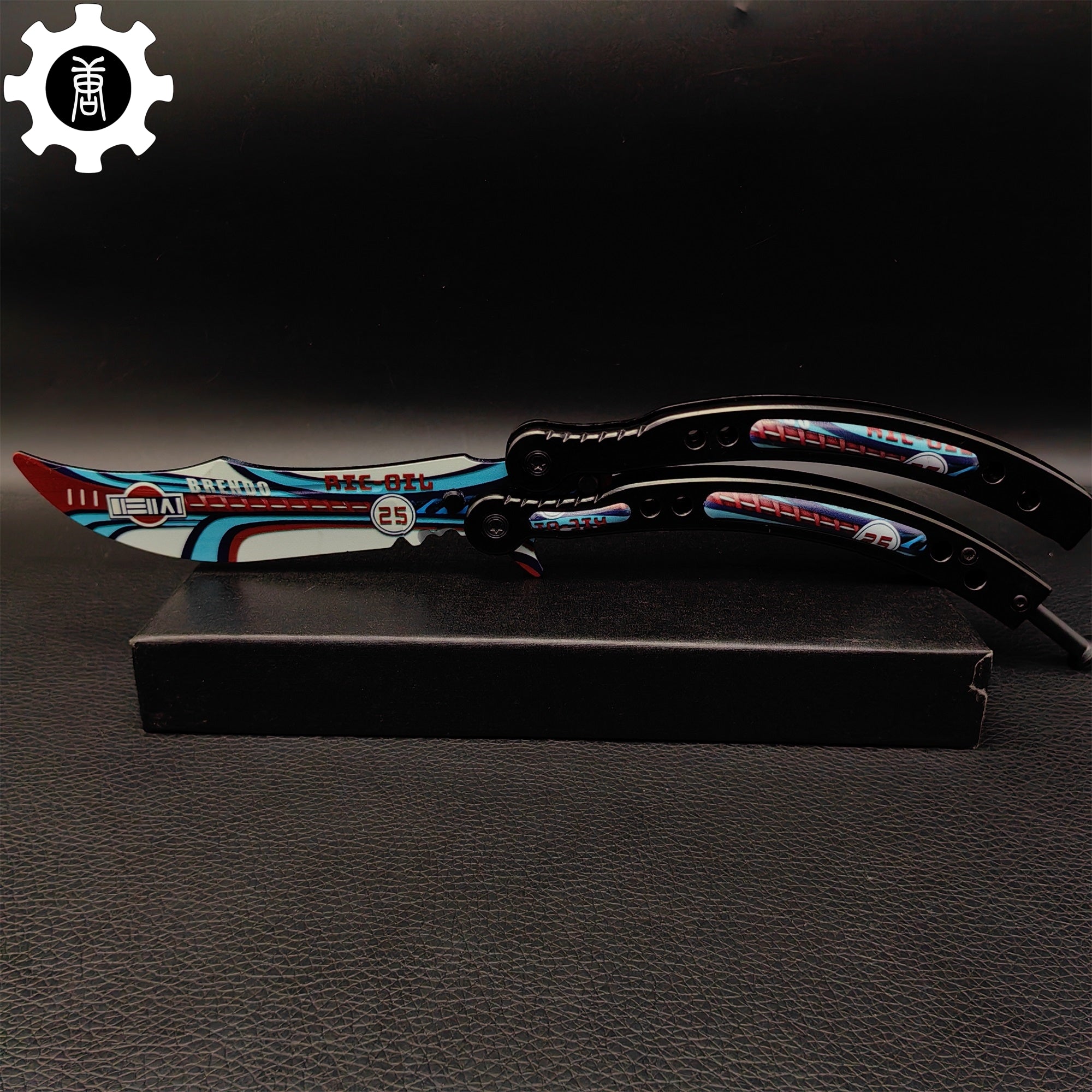 Italian Rally Pattern Balisong Metal Butterfly Knife Game Prop - Tophatter Daily Deals