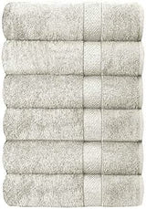 6-Piece Hotel & Spa 100% Cotton Bath Towel Set Bath - Tophatter Daily Deals