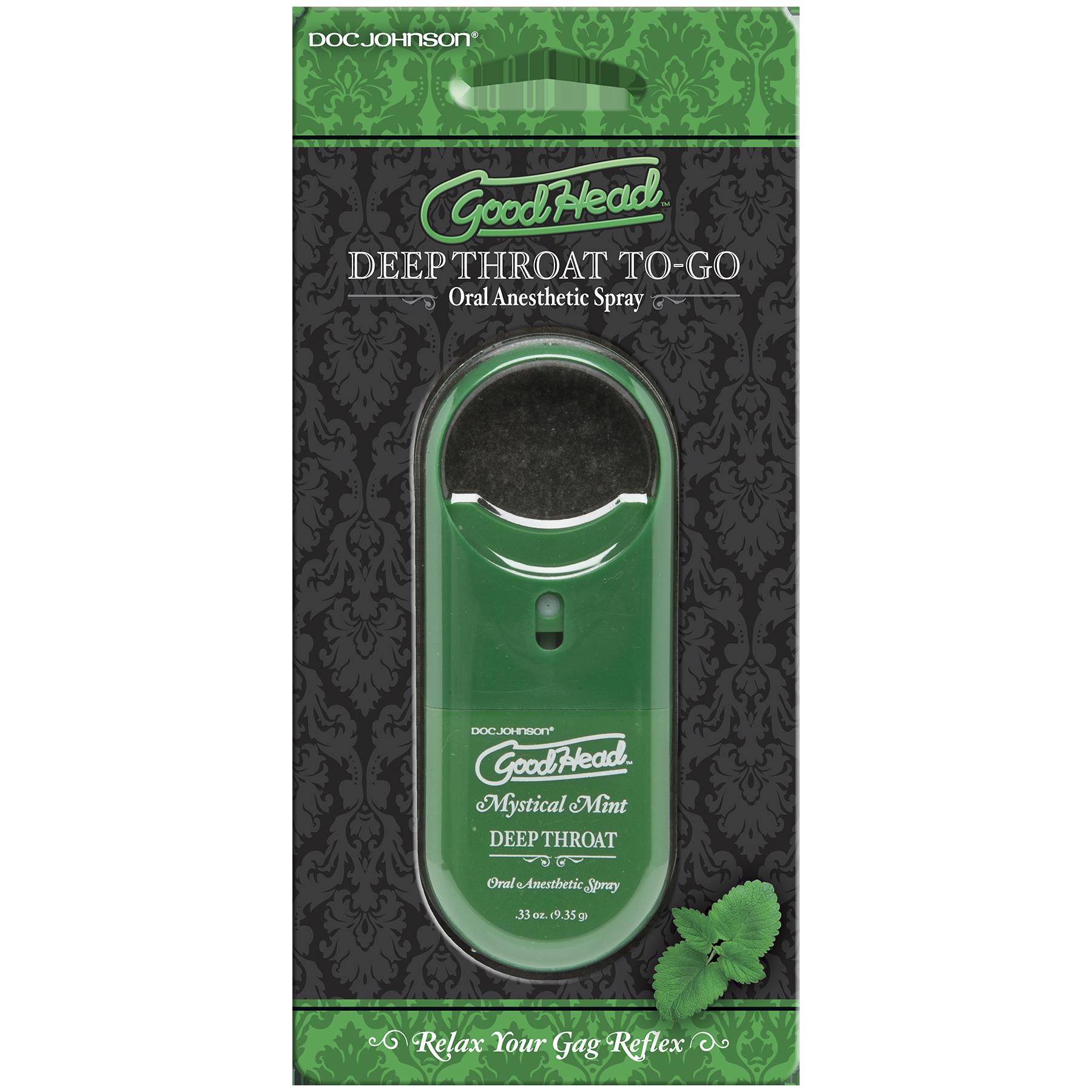 GoodHead To Go Deep Throat Spray (Mint) – 9ml Desensitizing Spray > Lube > Oral Gels & Sprays - Tophatter Daily Deals