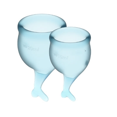 Feel Secure Menstrual Cup (Light Blue) – Medical Grade Silicone 2pcs > Essentials > Menstrual Products - Tophatter Daily Deals