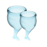 Feel Secure Menstrual Cup (Light Blue) – Medical Grade Silicone 2pcs > Essentials > Menstrual Products - Tophatter Daily Deals