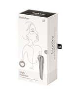 Satisfyer High Fashion Grey Luxury Air Pulse Stimulator with Vibration in Brushed Aluminium > Sex Toys For Ladies > Air Pulsation - Tophatter Daily Deals