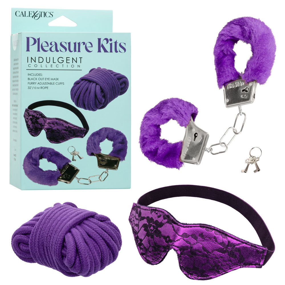 Pleasure Kits Indulgent Collection (Purple) – Luxury Restraint Kit > Bondage Gear > Restraints - Tophatter Daily Deals