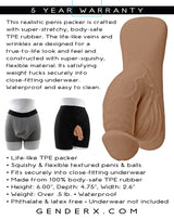 Gender X 4 Inch Silicone Packer Medium (Tan) – Body-Safe Silicone Packer > Gender > Packers - Tophatter Daily Deals
