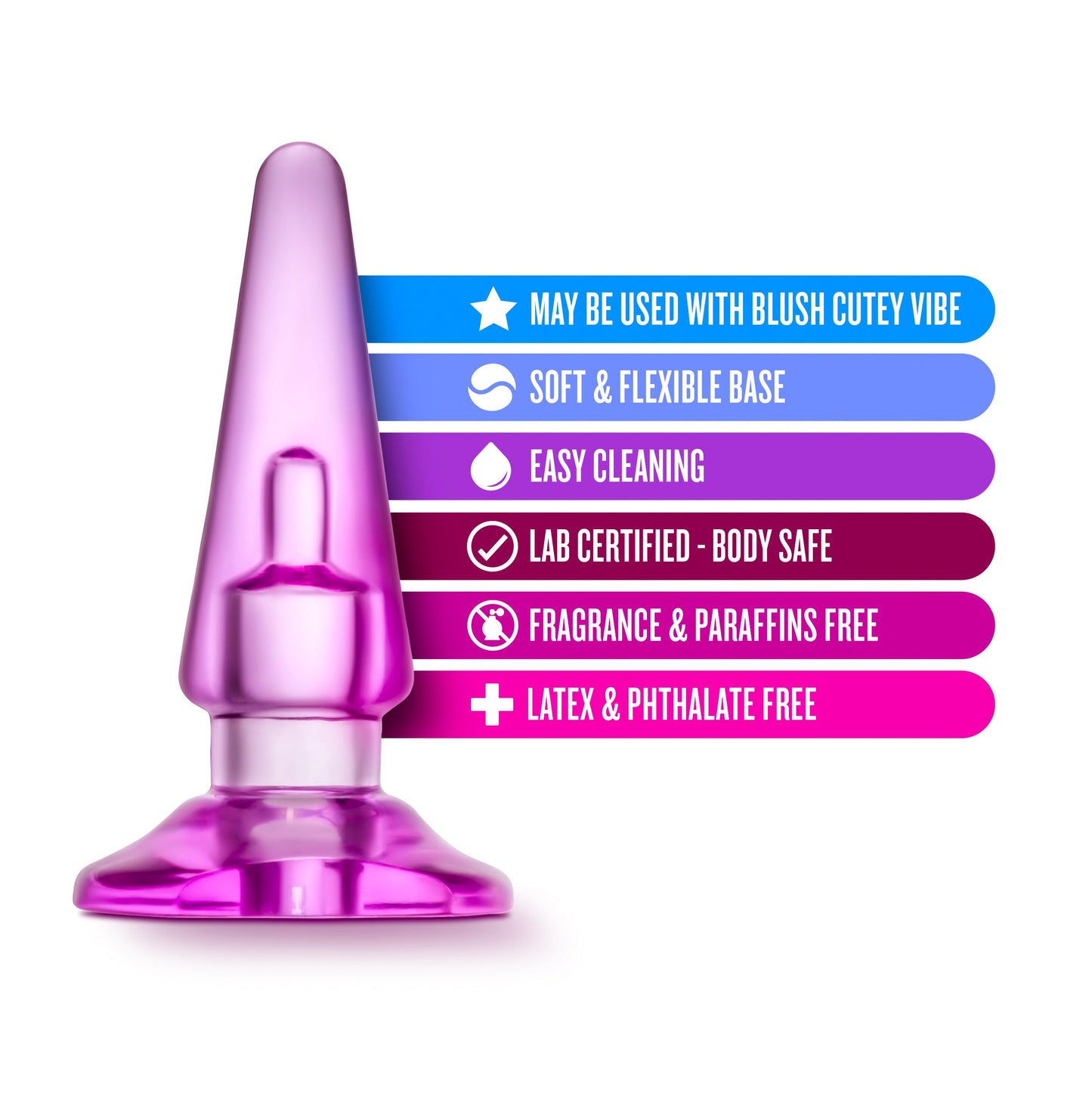 B Yours Basic Blue Anal Plug for Beginners and Kegel Exercise > Anal Range > Butt Plugs - Tophatter Daily Deals